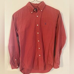 Ralph Lauren Button Down- Classic Fit- Red